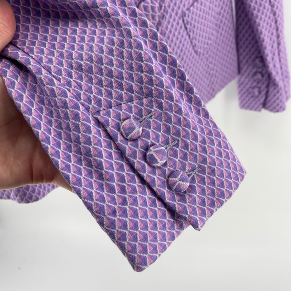 Cabi Imperial Blazer in Sugar Plum Geometric Print, Women's Small - Picture 7 of 11